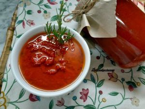 Recette Sauce tomate et légumes au four (conserves d'hiver)......صلصة طماطم في الفرن بالخضار