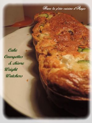 Recette Cake courgettes, chèvre & bacon Weight Watchers