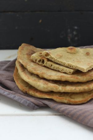 Recette Flatbread au pesto, pain express et facile