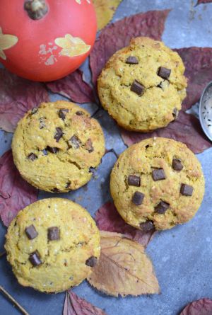 Recette Cookies à la courge et chocolat #sans oeuf