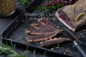 Recette Magret de canard séché maison