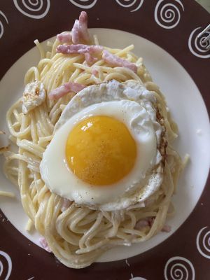 Recette Spaghettis carbonara revisité à ma façon