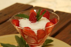 Recette Coupe de fraises au mascarpone