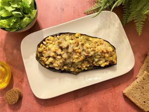 Recette Aubergine farcie à la feta