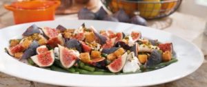 Recette Salade de haricots verts, figues et burrata : la recette de Cyril Lignac dans Tous en cuisine