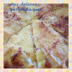 Recette Parmentière au brie et dés de jambon