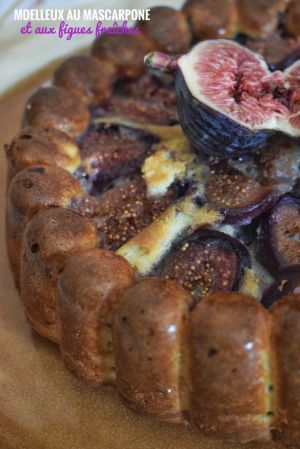 Recette Moelleux au mascarpone et aux figues fraîches