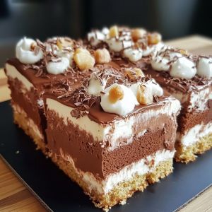 Recette Gâteau Choco-Guimauve Poke