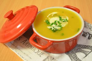 Recette Soupe butternut&ciboulette - Butternut&chives soup