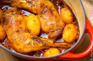Recette Cuisses de poulet et pomme de terre au four