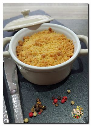 Recette Crumble aux escargots et champignons