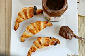 Recette Mini-croissants à la pâte à tartiner Nocciolata {recette facile et rapide}