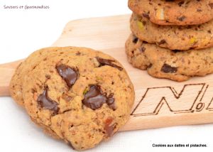 Recette Cookies aux dattes, chocolat et pistaches