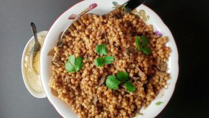 Recette Risotto de fregula aux cèpes