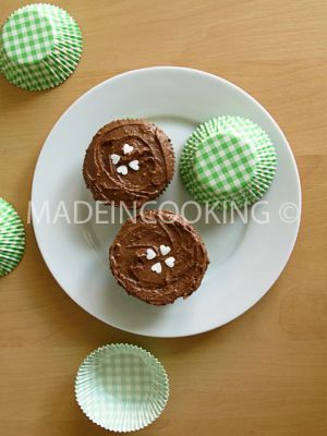 Recette Cupcakes aux noisettes et à la pâte à tartiner