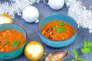 Recette Soupe de châtaignes de Noël VEGAN