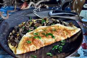 Recette Omelette aux chanterelles grises & persil