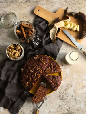 Recette Spicy-chocolate banana bread