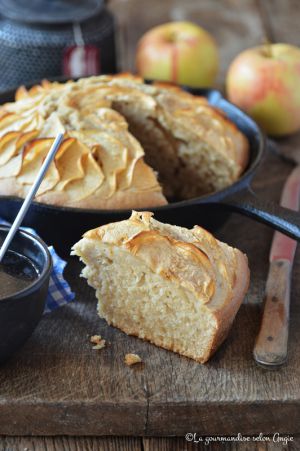 Recette Gâteau rustique aux pommes & à la vanille #vegan