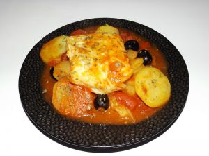 Recette Cabillaud à la tomate, aux pommes de terre et au fenouil