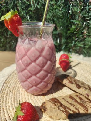 Recette Yaourt à boire framboise/fraise