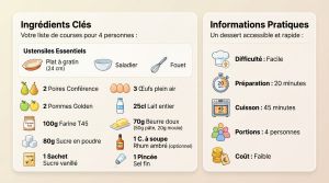 Recette Clafoutis pommes poires recette : dessert d’automne facile