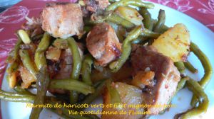 Recette Marmite de haricots verts et filet mignon de porc