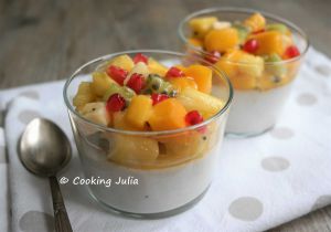 Recette Panna cotta vegan aux fruits exotiques