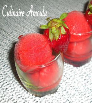 Recette Sorbet aux fraises