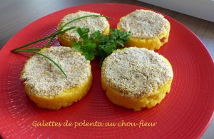 Recette Galettes de polenta au chou-fleur
