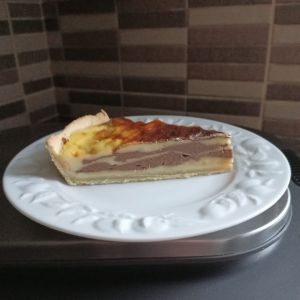 Recette Flan tigré sur pâte brisée au COMBI NINJA