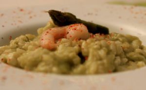 Recette Risotto aux asperges et aux crevettes