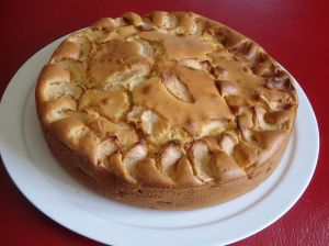 Recette Gâteau aux pommes, mascarpone et citron