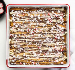 Recette Peppermint Bark Blondies