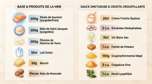 Recette Gratin saumon Saint-Jacques : un repas de fête sans stress