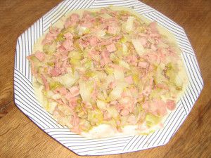 Recette Emincée d'endives au jambon