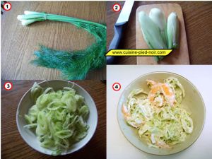 Recette Salade de crevettes aux fenouils - la recette