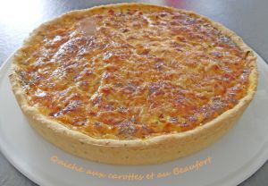 Recette Quiche aux carottes et au Beaufort *- Recettes autour d’un ingrédient # 113