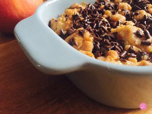 Recette Crumble pommes et chocolat