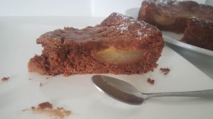Recette Tarte-cake- mousse au chocolat & poires (recette de Christophe Felder)
