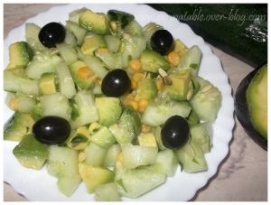 Recette Salade Avocat / Concombre
