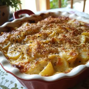 Recette Découvrez la Recette Incontournable du Gratin de Pommes de Terre à la Normande – Un délice réconfortant à chaque bouchée !