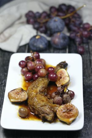 Recette Cuisses de pintade figues raisins
