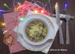 Recette Cassolettes de noix de Saint-Jacques à la crème aux champignons et cidre de L. Mariotte