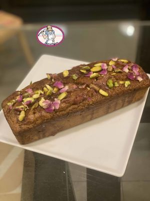 Recette Cake vegan tahini et rose