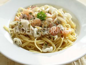 Recette Spaghettis aux fruits de mer