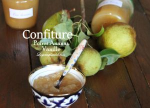 Recette Confiture de poires, ananas et vanille