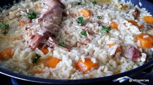 Recette Risotto au poulet et à la crème