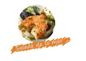 Recette Salade aux fruits de mer (moules, calmars, crevettes, pétoncles) Islande