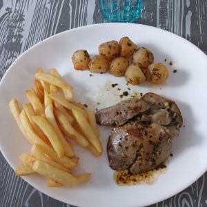 Recette Betterave sucrière poëlée et son foie de lapin